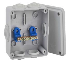 Распределительная коробка Рувинил Тусо для открытой проводки 100x100x50 мм уравнивания потенциалов 67050УП 