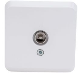 Розетка TV Schneider Electric 1-м ОП Этюд белая SchE TVA-002B 