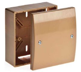 Универсальная коробка для кабель каналов Рувинил 100x100x55 мм 65019К 