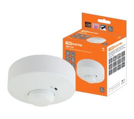 Датчик движения TDM ДДМ-03П 5,8ГГц, 1200Вт, 10-720с, 1-8м, 3+лк, 180 сбоку+360 сверху гр, IP33 SQ0324-0028 