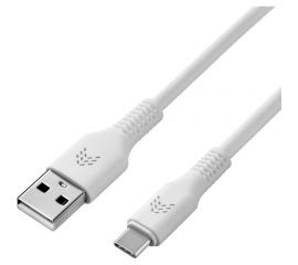 Зарядный кабель ROCKET Flex USB-A,USB-C 1м, оплетка TPE RDC508WH01FL-AC 