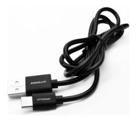 Кабель usb-type c Ergolux Elx-cdc02p-c02 промо 2а, 1м, черный, зарядка+передача данных, пакет 15089 