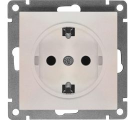 Одноместная розетка UNIVersal серия афина с/з, с/у, 16а, 220в, жемчуг еврослот A0028-OBr 