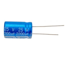 Электролитический конденсатор JB Capacitors 2200мкФ, 25В, -55/105C, 13x21мм, JRB1E222M05001300210000BST-56 