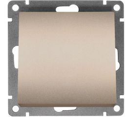 Одноклавишный выключатель UNIVersal серия афина, с/у, 10а, 220в, шампань еврослот A0021-Br 