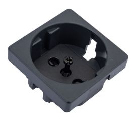 Накладка на розетку Simon с заземляющим контактом, сменная, S27, графит 2700041-038 