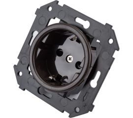 Механизм скрытого монтажа розетки Bironi серия Шедель, коричневый B3-101-22 