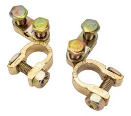 Клеммы для АКБ General Technologies 2 шт + - в блистере под планку алюминиевый сплав GT-BT17 