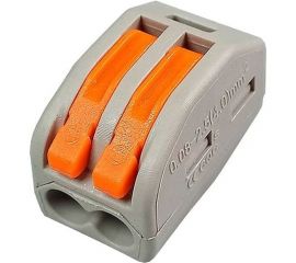 Зажимная клемма для соединения кабелей Pro Legend 2 контакта, серая, 5 штук PL3816 
