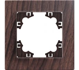 Одноместная горизонтальная рамка UNIVersal афина венге еврослот A0053-V 