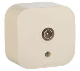 TV-розетка Legrand 1-м ОП "звезда" Quteo слоновая кость Leg 782245 255259 