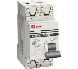 Дифференциальный автомат EKF PROxima АД-32 тип А, 1P+N, 63А/30мА, SQ DA32-63-30-a-pro 