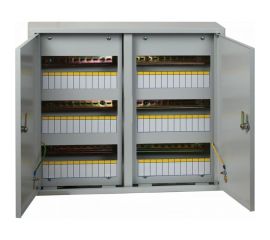 Распределительный навесной щит EKF ЩРн-72з IP31 2-х дверный 480х565х120 с замком mb21-72 