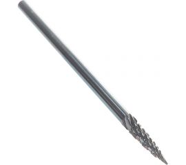 Борфреза твердосплавная гиперболическая с точечным торцом с двойной насечкой (3х12.7 мм; хвостовик 3 мм) ПНЕВМО-ТРЕЙД G0313-M03 