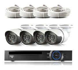 Комплект видеонаблюдения PS-link IP 5Мп KIT-C504IP-POE 4 камеры для улицы 2614 