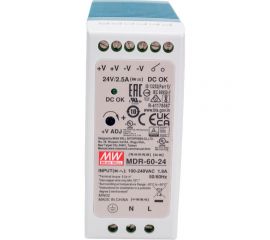 Источник питания Mean Well AC/DC MDR-60-24 Т00252360 