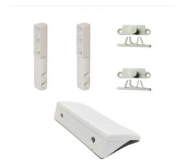 Набор для ремонта антимоскитной сетки KOMFORT москитные системы s42-1 ручка, 2 защелки, 2 петли пластиковые, белый НР0035 