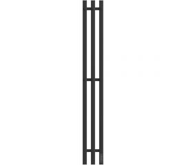 Электрический полотенцесушитель Point гермес п3 120x1200 диммер справа, черный PN13822B 