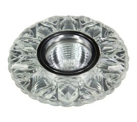 Встраиваемый светильник De Fran SMD/MR16 4000К хром+ прозрачный (SMD 3Вт 330Лм), FT 989 CHW 