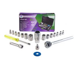 Набор инструментов Помощник 21пр. 1/4"3/8"(6гр)(4-17мм) P019K(51118) 