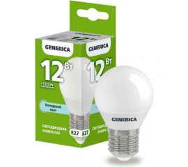 Светодиодная лампа GENERICA G45 шар 12Вт 230В 6500К E27 LL-G45-12-230-65-E27-G 