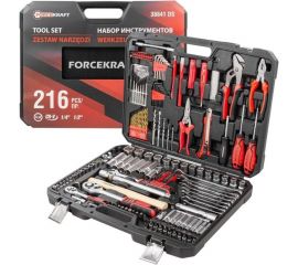 Набор инструментов FORCEKRAFT 216 предметов FK-38841DS 