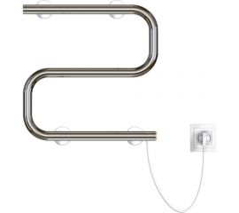 Электрический полотенцесушитель Zox S 40x40 кнопочный выкл, 100 Вт 541714 