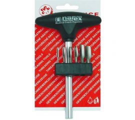 Набор метчиков-бит Bucovice Tools BIT3 M3-M10, HSS, с Т-образной ручкой 948310 