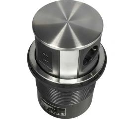 Выдвижная розетка Inrior выдвижной блок розеток встраиваемый розеточный блок 3 euro розетки и 2 usb MAC-01-90 