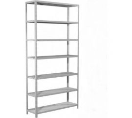 Стеллаж ООО ФУРАМА СТФ 2000x1000x300 мм, 7 полок, серый СТФ201030-7 