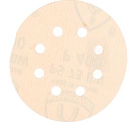 Круг шлифовальный на липучке для обработки красок, лаков и шпаклевок (125 мм; Р400; 8 отверстий) KLINGSPOR 307108 