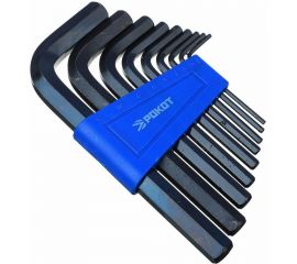 Набор ключей-шестигранников РОКОТ 2.0-12 мм, 9 шт. 633-021 