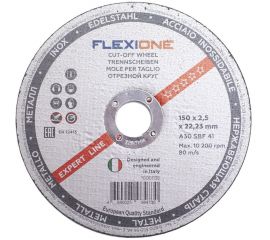 Круг отрезной по металлу и нержавейке (150х2.5х22.23 мм; A30 SBF41) Flexione 10001138 