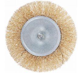 Щетка металлическая со шпилькой для дрели (100 мм; плоская) ЕРМАК 656-008 