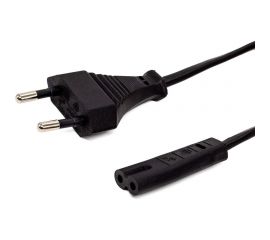 Кабель питания Filum cee 7/16-с7, 2x0.5мм?, 220в, 2.5a, чёрный, 1м FL-PC2.5-EU-C7-1M 