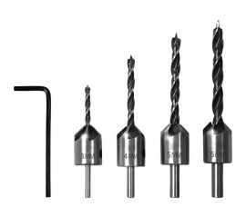 Набор зенковок по дереву 4 шт, сверла 3, 4, 5, 6 мм Gigant Zenk-4 