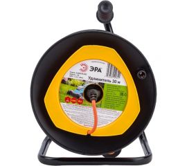 Силовой удлинитель ЭРА RPx1-2x1-30 m, на пластиковой катушке, без заземления, 1 гнездо, 30м, ПВС 2x1 Б0046833 