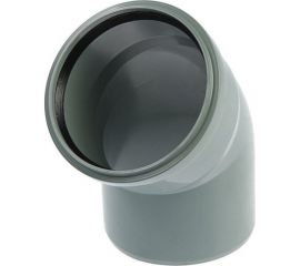 Отвод РемоКолор внутренняя канализация, серый, 45 градусов, 110 мм 141-123 