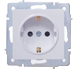 Розетка Lezard VESNA с защитой от детей, ПБТ, белая 742-0288-124B 