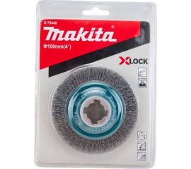 Щетка проволочная гофрированная конусная (100 мм; 0.3 мм; X-lock) Makita D-73449 