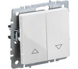 Выключатель IEK Brite жалюзи 10а вс10-1-5-брб белый BR-V15-0-10-K01 