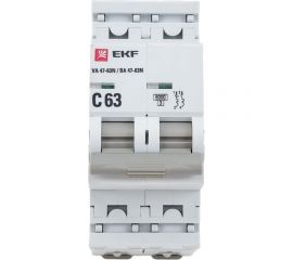 Автоматический выключатель EKF 2P 63А (C) 6кА ВА 47-63N PROxima M636263C 