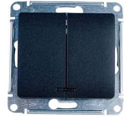 1-клавишный механизм выключателя Schneider Electric скрытой проводки Glossa 10А IP20 5а 10AX антрацит GSL000753 