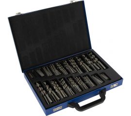 Набор сверл спиральных по металлу 1-10 мм, HSS, DIN 338, 170 шт DeBever DB-DG170 