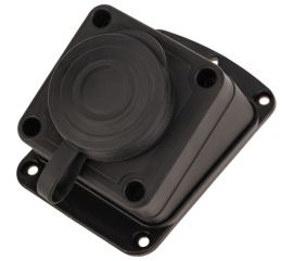 Штепсельная угловая влагозащищенная стационарная розетка PROCONNECT открытой установки, 2P+PE 230V, 16 А, IP44 каучук 111-127-4 