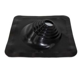 Кровельная угловая проходка Borge №1 (d=75-200, 420x420mm, RAL 9005 черный), силикон 01.214.04.04.01.000.9005 