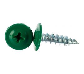 Прессшайба Качественный КРЕПЕЖ 4.2х16 мм, зеленый лист RAL 6002, острая, 250 шт 0200291 КЧ 