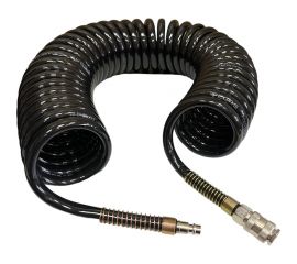 Шланг спиральный синий с быстросъемными соединениями (10 м, 10х14 мм) Pegas pneumatic 4930 