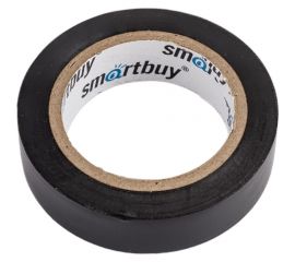 Изолента Smartbuy 0.13х15 мм, 10 метров, черная SBE-IT-15-10-b 