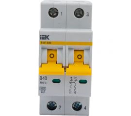 Автоматический выключатель IEK ВА47-60M 2Р 40А 6кА B MVA31-2-040-B 